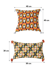 Set of 5 Chicago Square 40X40CM & Rectangle 30X50CM Cotton Cushion Covers