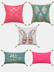 Set of 5 Jashan Cotton Cushion Covers – Gift Box Set